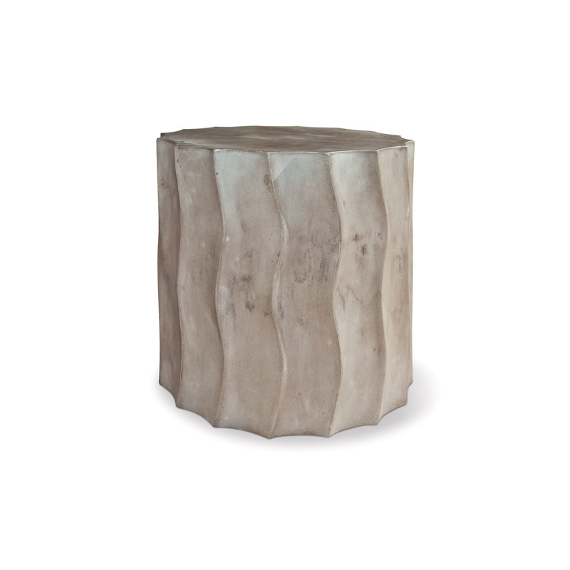 Perpetual Outdoor Round Side Table, Slate Gray, 16"
