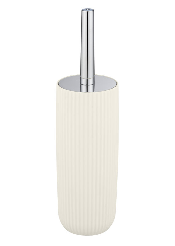 17 Stories toilet brush set, Mod. Rubina, made of plastic, Cream White