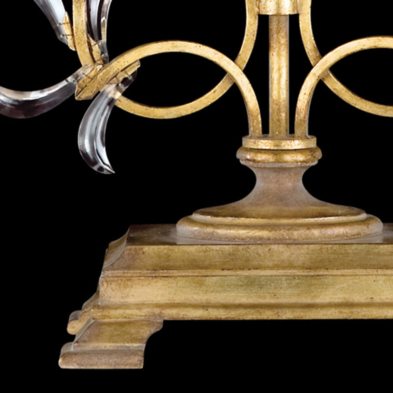 Beveled Arcs Table Lamp, Gold