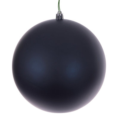  Balle transparente matte de 4 po bleu UV mat. Comprend 6 ornements par boîte.
