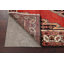 Tapis décoratif en laine de conception unique noué à la main de couleur rouge Hamedan de 4 pi 2 po x 6 pi 7 po Caillan