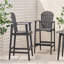 Tabourets de bar d'extérieur en bois d'acacia Adirondack, ensemble de 2-1350039761