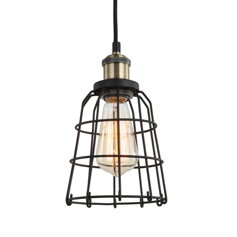 Pinnix 1 - Light Single Pendant, Antique Brass