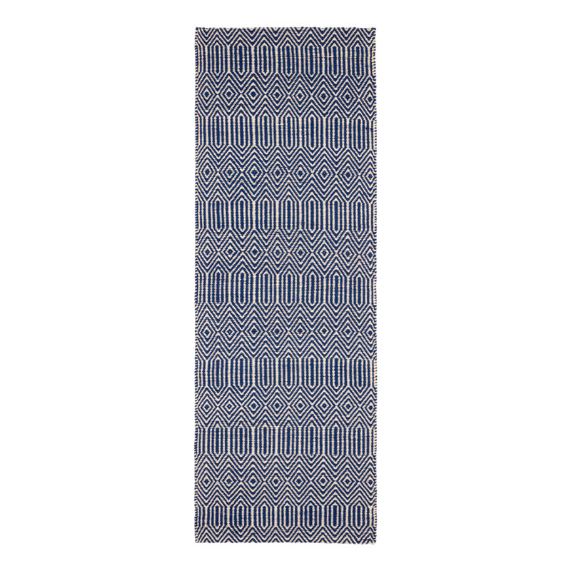 Aailyah Geometric Flatweave Area Rug, Runner 66 x 200cm
