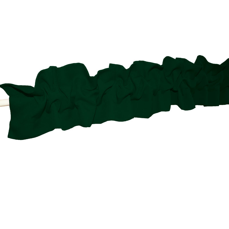 Window Valance, 72" W x 7" L, Hunter Green