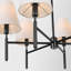 Lustre 6 lumières en tissu moderne avec 2 appliques murales pour salle à manger-857582706