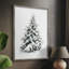 «Christmas Holiday Art», reproduction encadrée en bois massif-1052314869