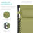  Folding Zero Gravity Recliner Patio Lounge Chair W/ Canopy Shade, Headrest, Tray - Dusty Green-1935343963