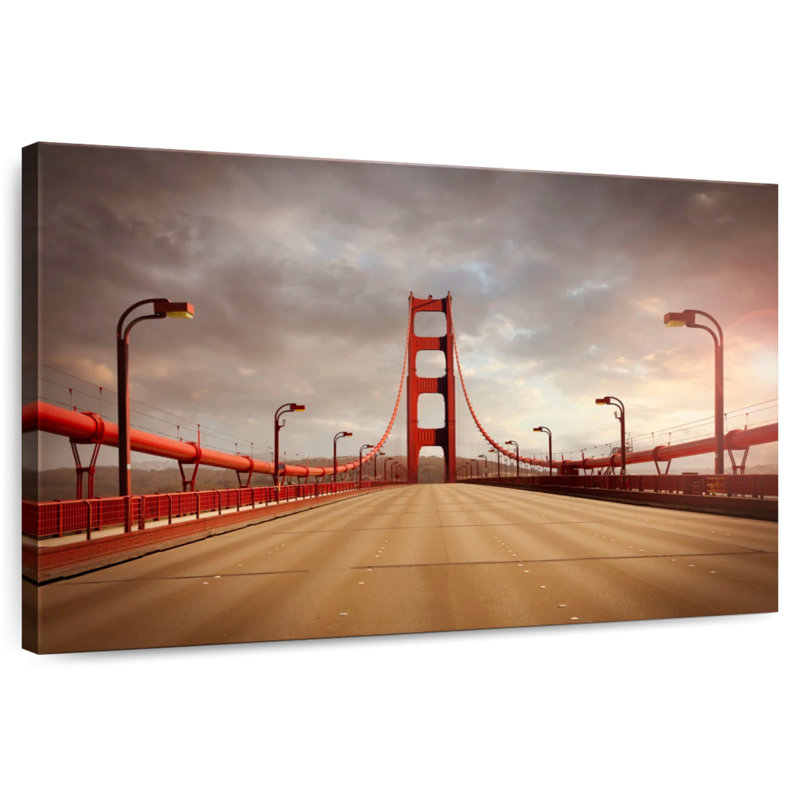 Lilie Deserted Gate Bridge, 32" H x 48" W