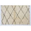 Tapis marocain contemporain contemporain en laine naturelle, motif tulu