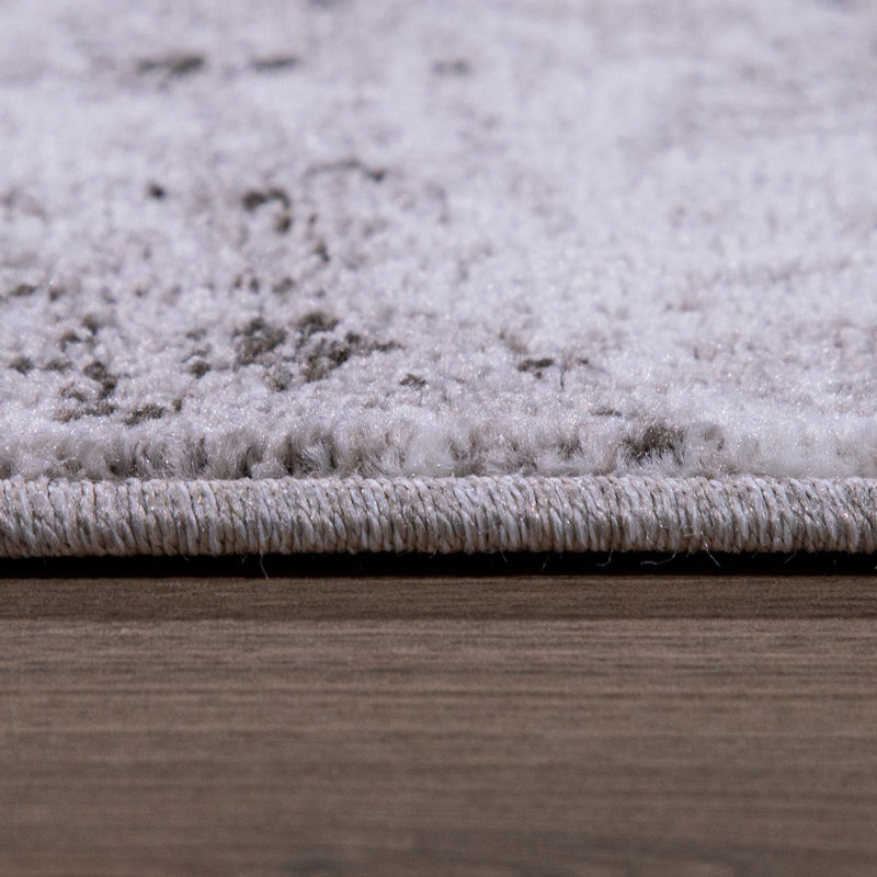 Batchtown 100% Polypropylene Beige/White Rug, Rectangle 240 x 340cm