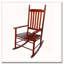 Chaise berçante en bois massif-734486768