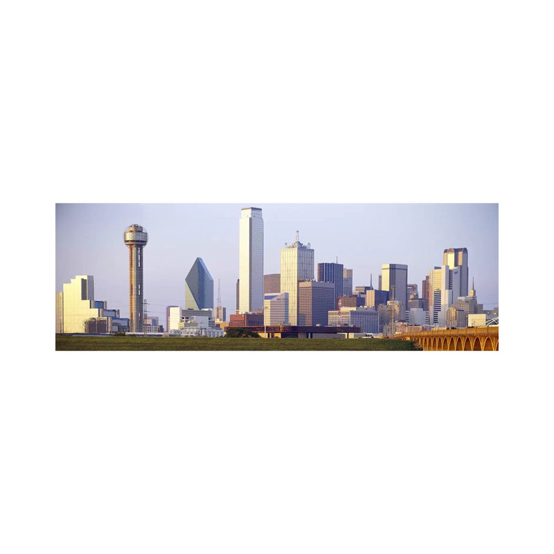 Buildings in a City, Dallas, Texas, USA #3 1 Piece Wrapped Canvas Panoramic Wall Art, 121.92 cm H x 40.64 cm W x 1.91 cm D
