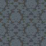Silken Poppy - Azurite Shadow Wallpaper