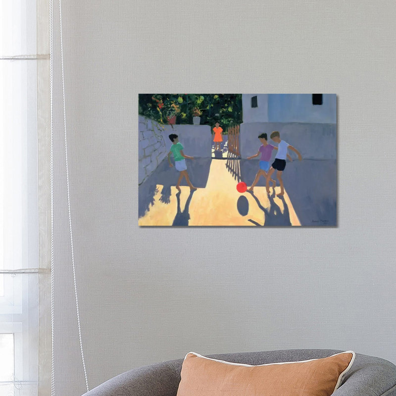Footballers, Kos by Andrew Macara - Wrapped Canvas Gallery-Wrapped Canvas Giclée, 66.04 cm H x 45.72 cm W x 1.91 cm D