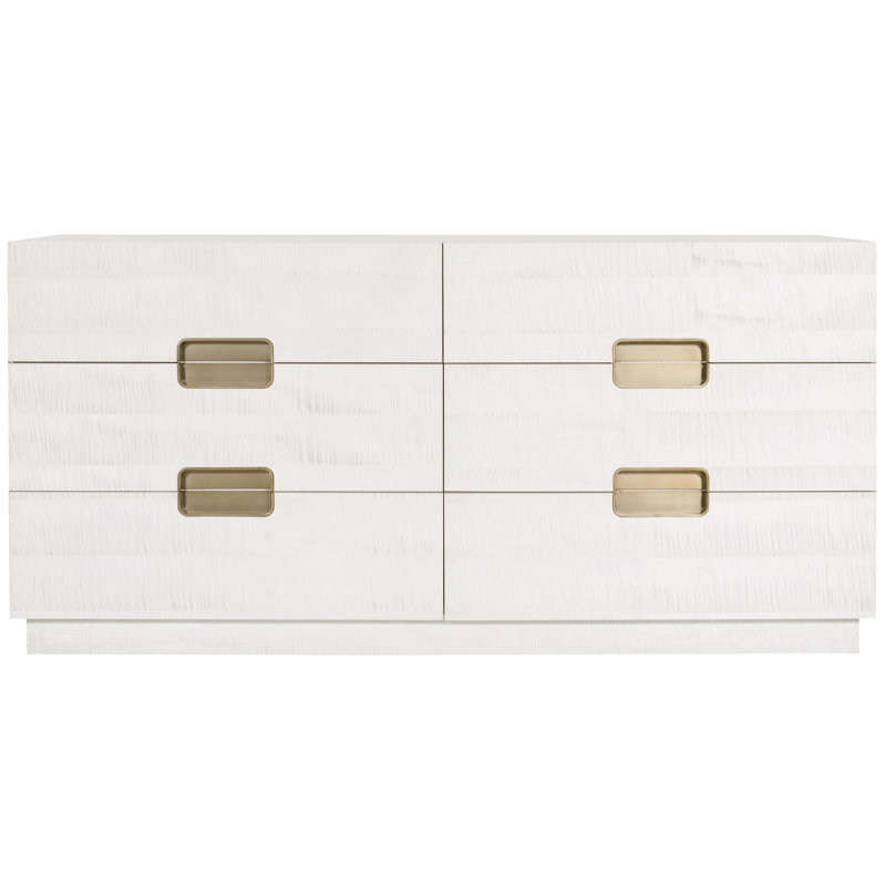 Splendor 6 - Drawer Solid Wood Dresser, Casa Blanca
