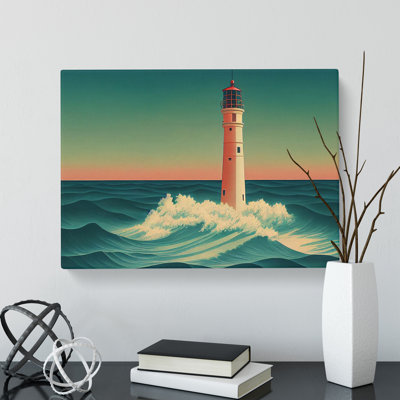 Deco Lighthouse Vol.1 - Wrapped Canvas