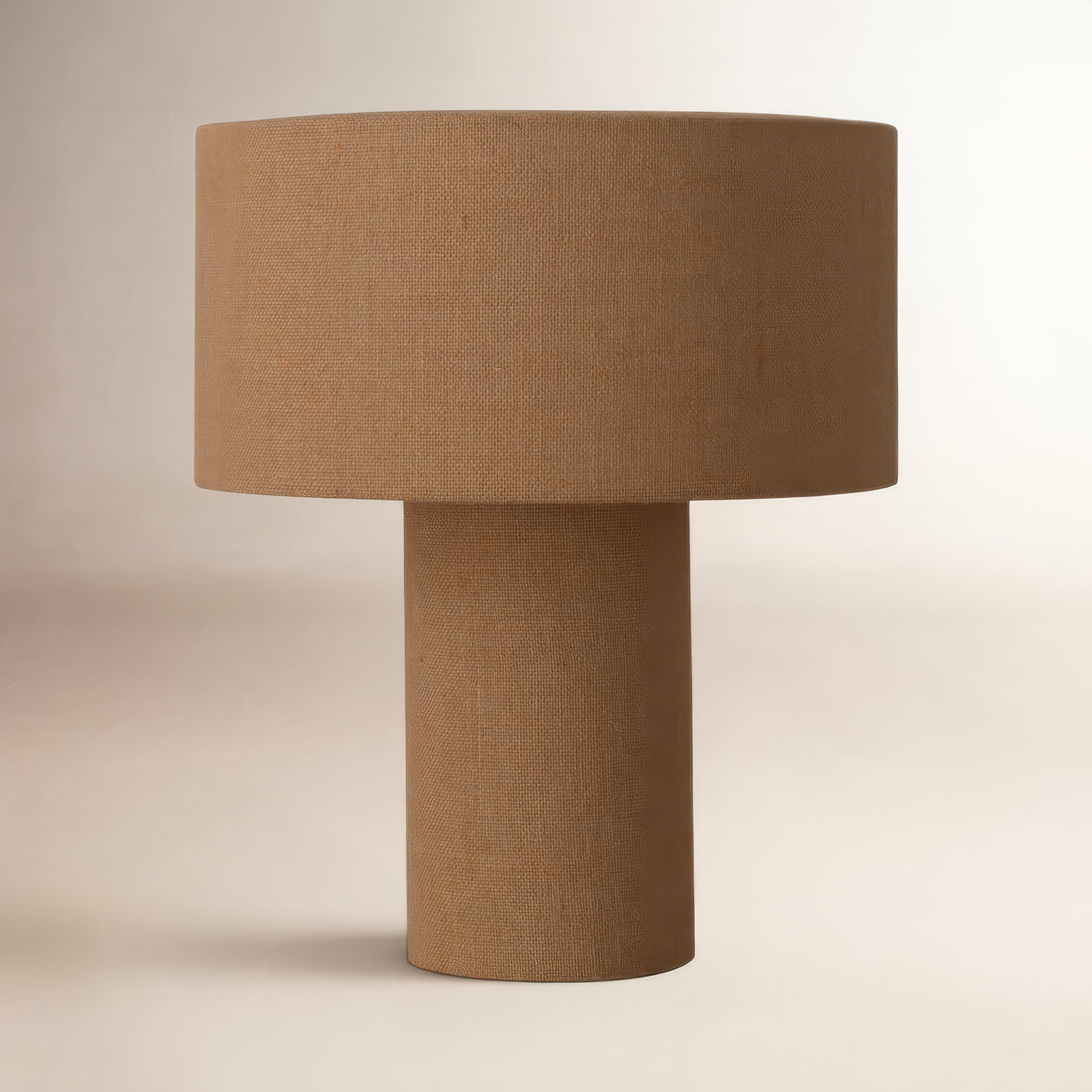  Linen Table Lamp, Woven Burlap