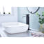 Robinet de lavabo de salle de bain avec bec cascade à poignée simple avec drain escamotable en acier inoxydable noir mat pour les éviers sans corrosion