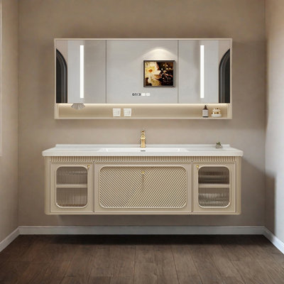 Armoire de salle de bain de style rétro français