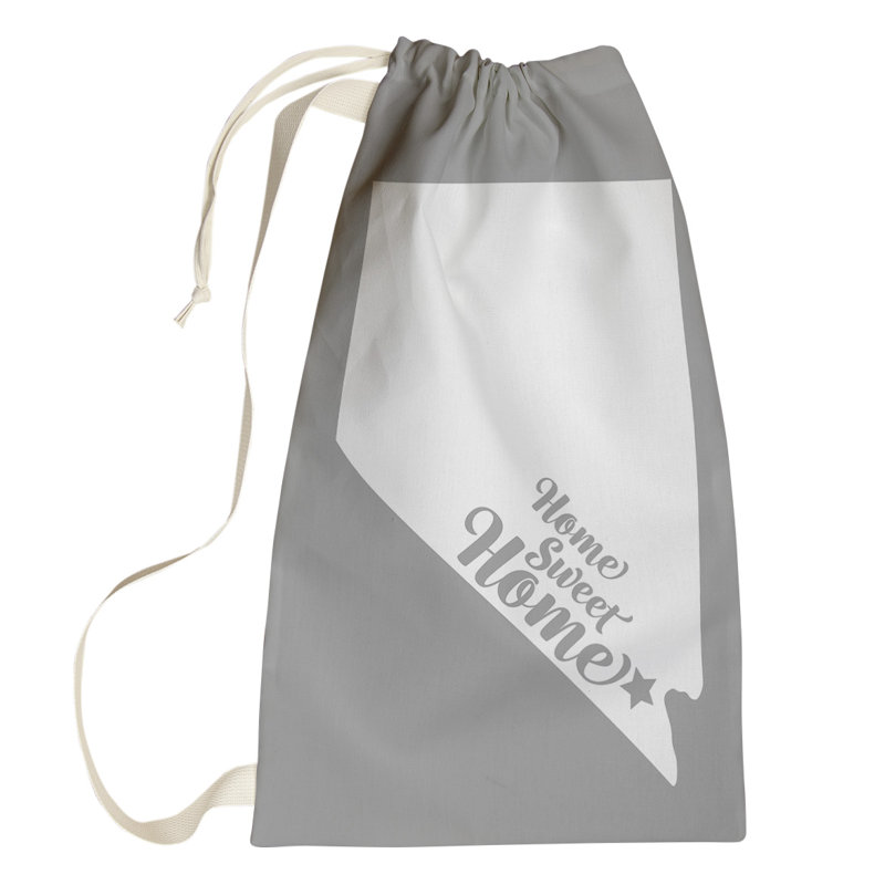 Fabric Laundry Bag with Handles, Large (36" H x 28" W), Gray