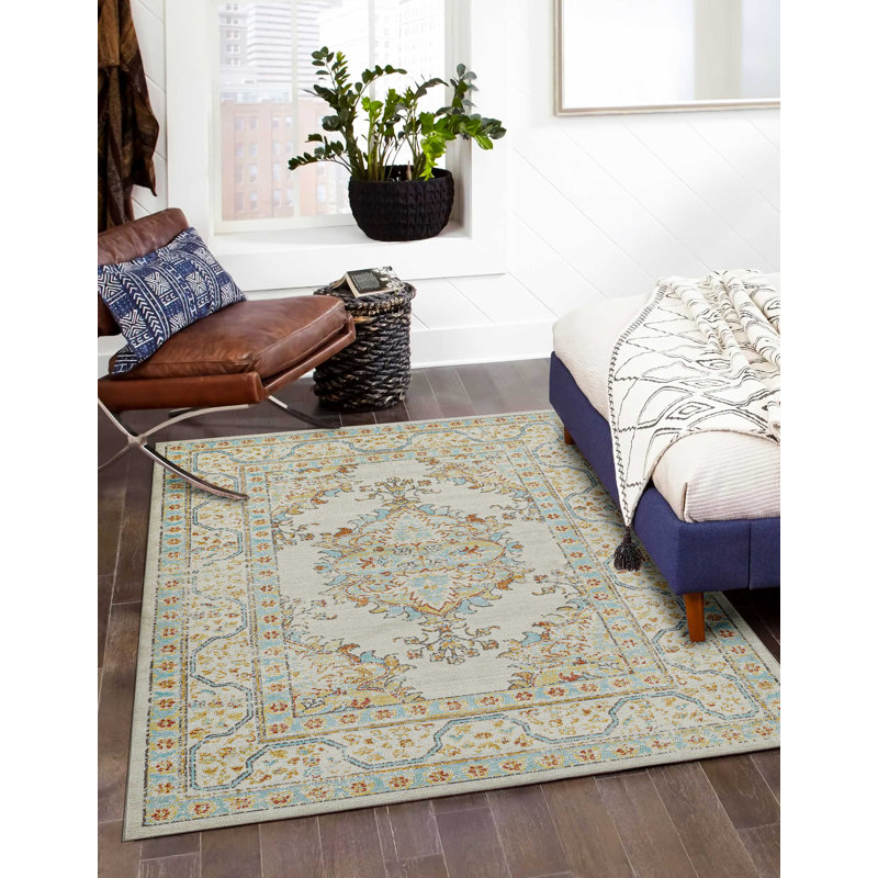 Tapis ivoire Esme, Rectangle 6 pi 7 po x 9 pi 6 po