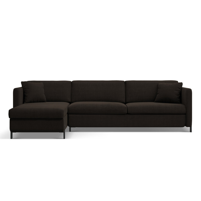 Bejna 3 Seater Sofa Bed, Left Hand Facing, Dark Grey, 80cm H x 280cm W x 170cm D