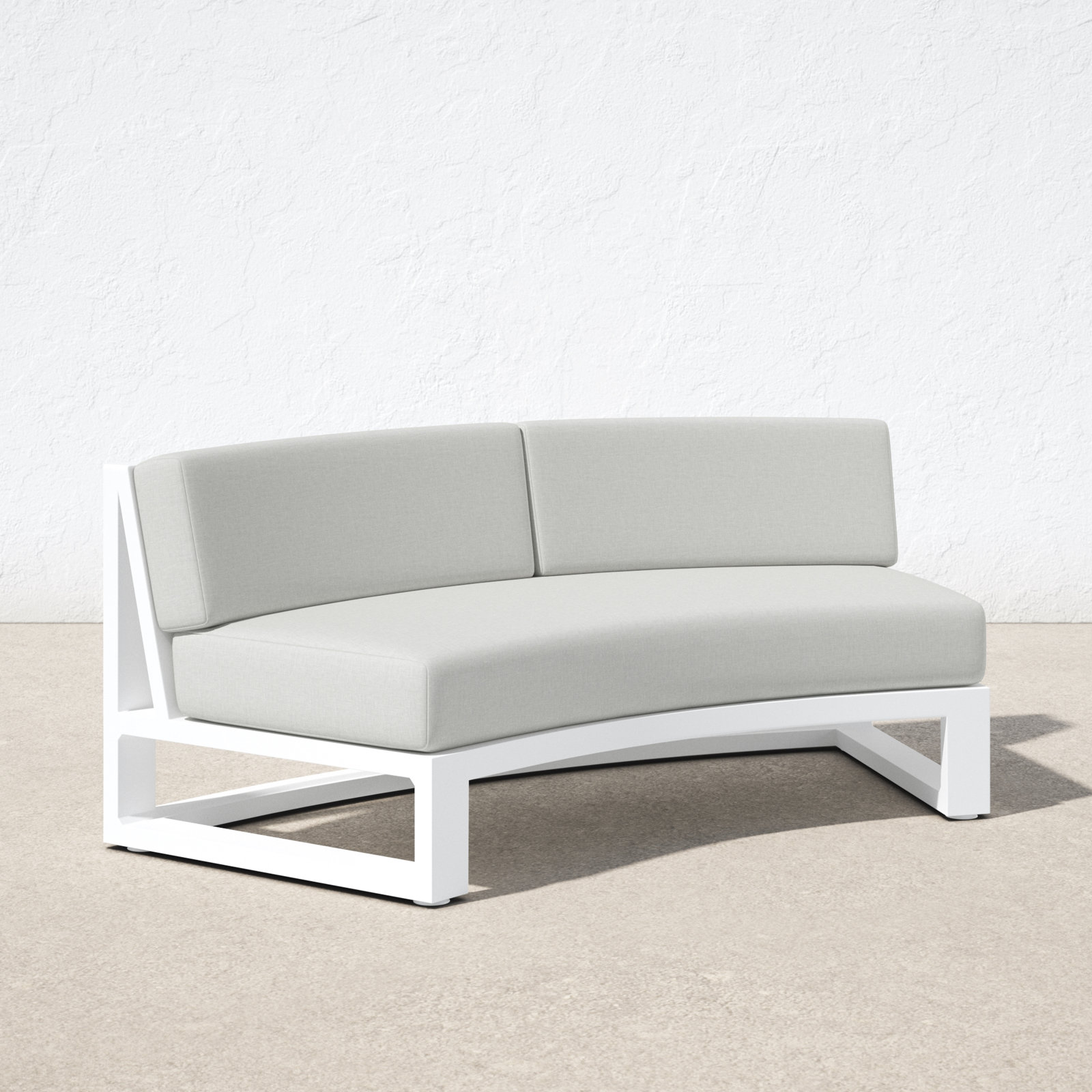 Camela 69" Sunbrella® Patio Loveseat, Cast Silver Sunbrella®