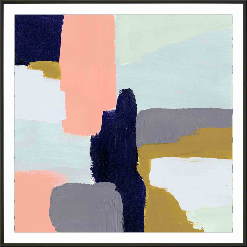 «Languid II» par Victoria Borges - peinture encadrée, H 12 po x l 8 po, Noir
