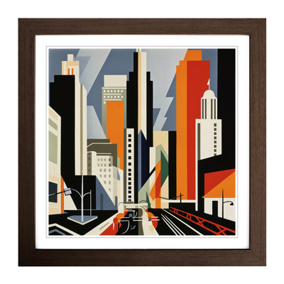 City Of Los Angeles Constructivism No.2 - Framed Print