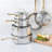Martha Stewart 10 Pieces Stainless Steel Cookware Set-109213697