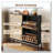 Rattan Shoe Cabinet with 4 Flip-Down Doors-1923473629