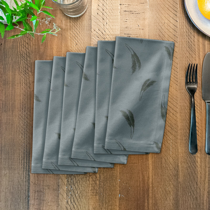 Floral Rectangle Napkin, Blue/Emerald