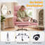 Fauteuil de bureau grand et grand, accoudoirs rabattables pour animaux de compagnie et pieds croisés, fauteuil de jeu ergonomique pour ordinateur avec repose-pieds-133409173