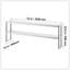 Double surdimensionnée, double surdimensionnée en acier inoxydable, surdimensionnée à deux niveaux de 12 po x 72 po, table de préparation réglable en hauteur pour cuisine, restaurant et atelier-134638438
