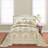 4 Piece Damask Oversized Embroidery Bedspread Set-1629558980-1629559026