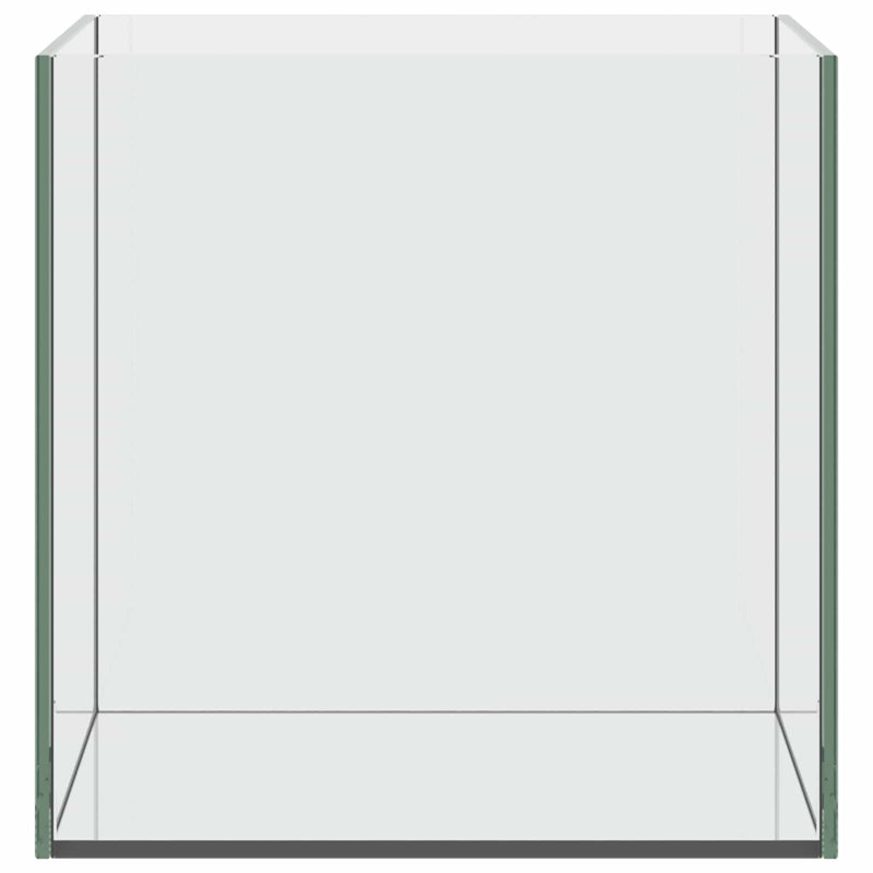  Aquarium With Storage Transparent Glass Rectangular Fish Tank Habitat, 25cm H x 40cm W x 25cm D