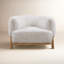 Fauteuil demi-tonneau de 38 po de largeur Dorothea