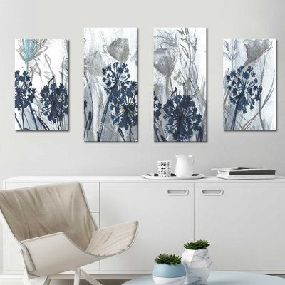 " Indigo Field " by Susan Jill 4 - Pieces