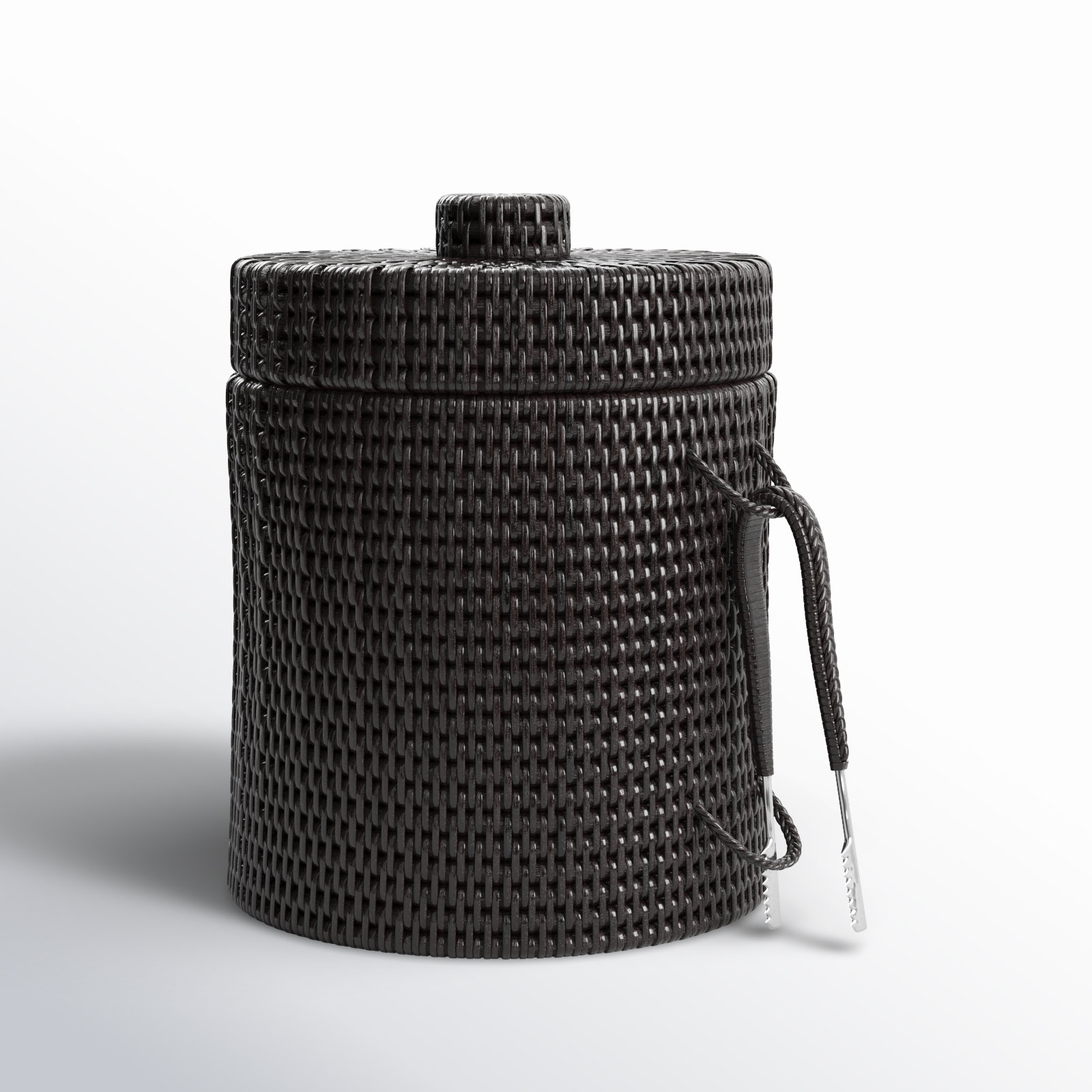 Wynwood Ice Bucket, 9" H x 9" W x 9" D, Tudor Black