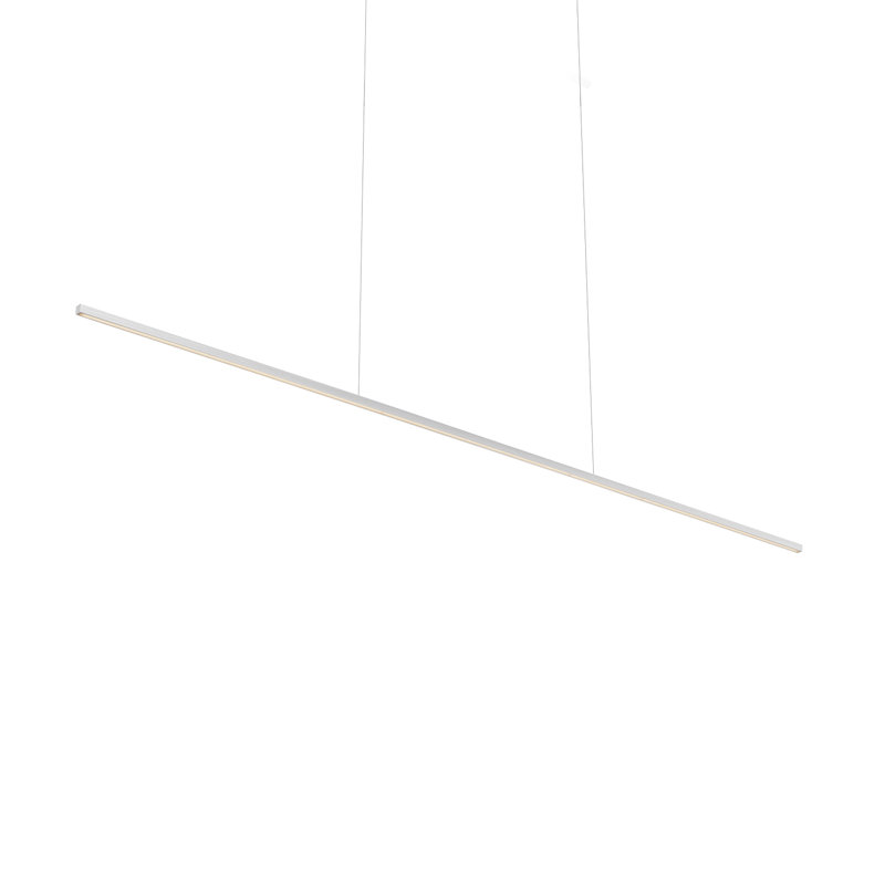 Îlot de cuisine 1 lumière Vega Minor, Nickel brossé, H 122,5 po x l 60 po x P 1,5 po