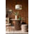 Dining Table Round Stone Top Solid Wood Base Dining Table