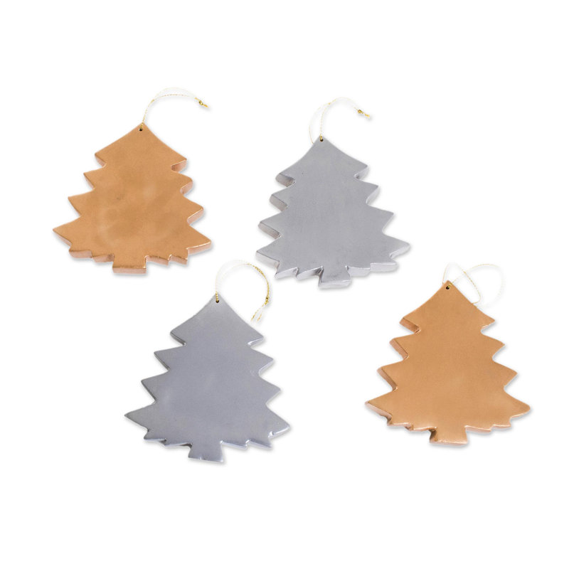 Ensemble de 4 décorations pour arbre de Noël faites à la main The Holiday Aisle® (ensemble de 4)