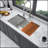 Undermount Workstation Kitchen Sink - 30"X19"X 10" Inch Stainless Steel 16 Gauge Deep Single Bowl Sink
