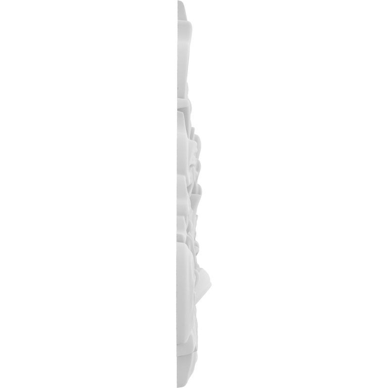 Rosette Delphos, H 7 po x l 3,5 po x P 0,63 po