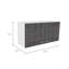 Armoire murale rectangulaire 2 portes-354046452