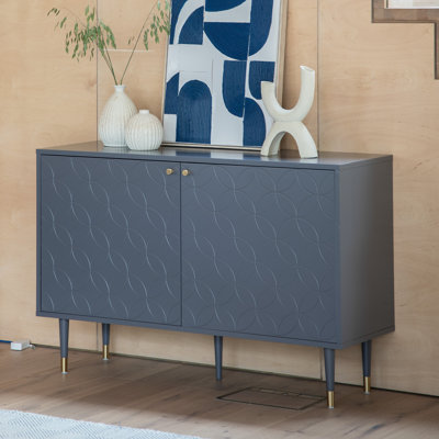 Kilbride Brass 2 -Door Accent Cabinet