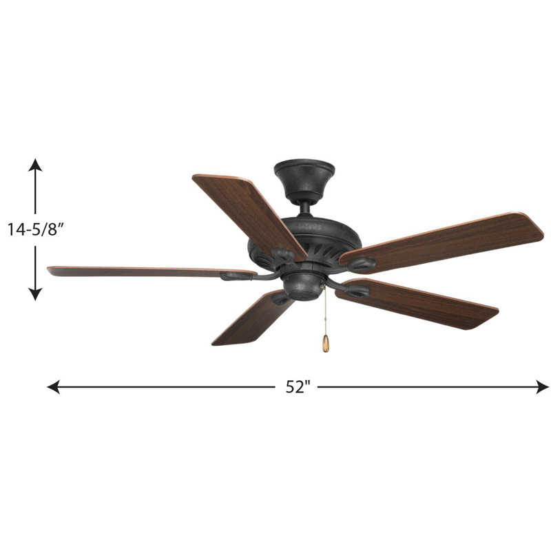 AirPro Signature 52'' Ceiling Fan, Forged Black