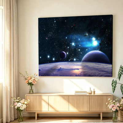 sky universe starry sky art poster