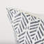  Housse de coussin en lin à chevrons / zigzag